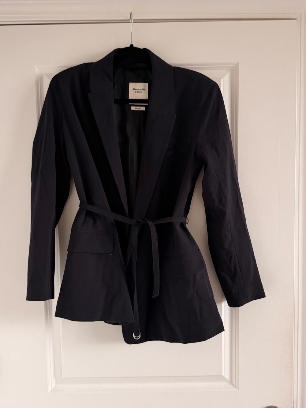 Abercrombie & Fitch Black Belted Women's Blazer